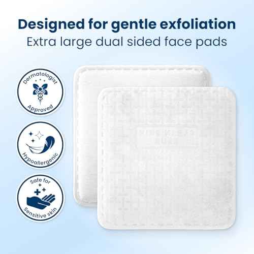 Clean Skin Club Clean©÷ Pads 2.0 [New & Improved Edges] Guaranteed Not to Shed & Tear Face Pads, Unique Triple Layers, Textured & Ultra Soft Side, Organic Disposable Cotton, Pair with Makeup Remover