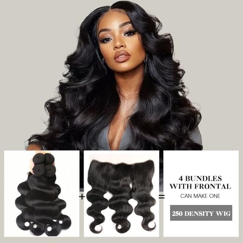 Human Hair Bundles Body Wave 16 18 20 Inch 3 Bundles 12A Human Hair Extensions 100% Unprocessed Brazilian Virgin Hair Deals Quick Weave Bundles Wet Wave Hair