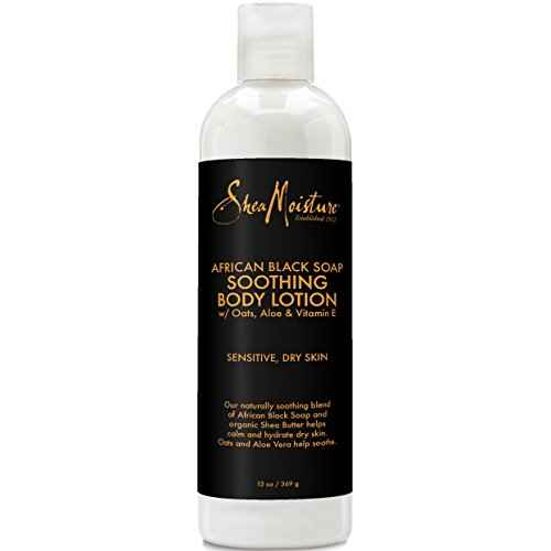 Sheamoisture Soothing Body Lotion for Troubled Skin African Black Soap Lotion with Shea Butter 13 oz