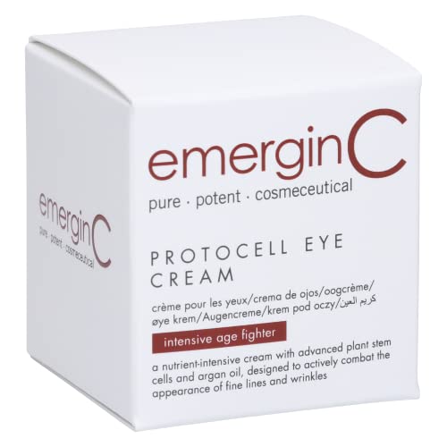 emergin C Protocell Eye Cream - Plant Stem Cell Eye Treatment with Hyaluronic Acid to Address Visible Signs of Aging (0.5 oz, 15 ml)