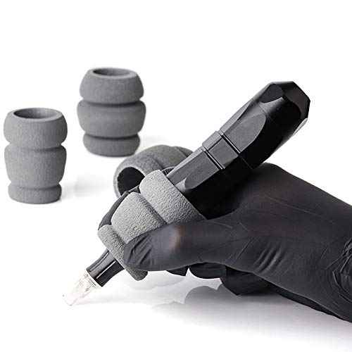 5 Pieces Tattoo Grip Wrap Foam Tattoo Grip Cover Tattoo Pen Cover Tattoo Machine Grip Handle Holder Cover Tattoo Tubes Grips Cover Tattoo Supplies(Grey, 41 mm)