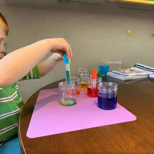 Liquid Droppers, 30 Pcs 5ml Medicine Droppers for Kids, Silicone Pipettes Dropper with 1 Clean Brush, Small Plastic Eye Dropper for Kids Medicine, Candy Mold, Gummy Bear, Gelatin, Oil, Crafts