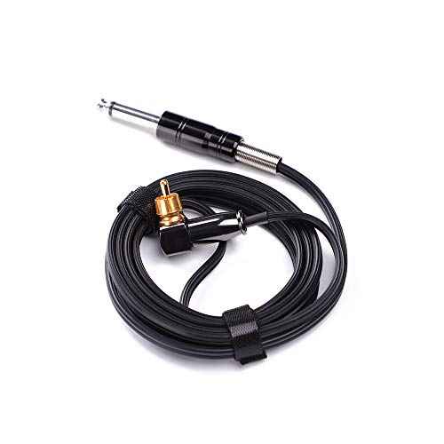 Hawink Rotary Tattoo Machine Pen Spare Power Cord RCA Connector£¨Black£© P315C-1