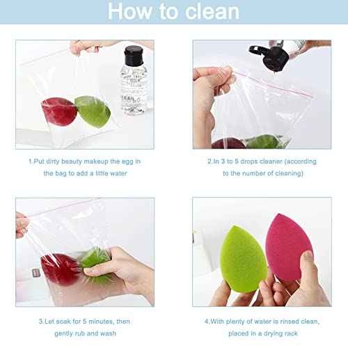 12 Pieces Professional Makeup Sponge Set,Latex Free Flawless Soft Setting Face Puffs,Multicolor Beauty Sponge Blender Cosmetic Applicator for Powder,Liquid,Facial Makeup Tools