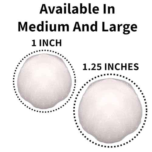 Vakly Cotton Balls [Pack of 2000] Medium 1 Inch Non-Sterile Absorbent 100% Cotton Prepping Balls for Make-Up, Nail Polish Removal, Applying Oil Lotion or Powder, Crafts