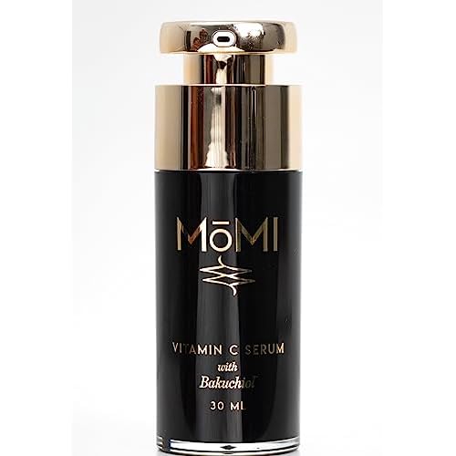 M?MI Vitamin C Serum with Bakuchiol. Brightening, firming, helps with hyperpigmentation. Contains 20% THD Ascorbate, HA, Ferulic Acid, Vitamin E and Bakuchiol,