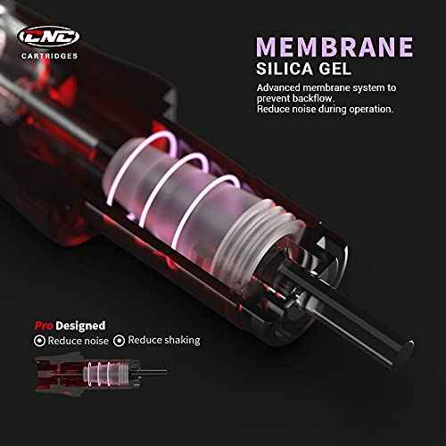 CNC Tattoo Cartridges Needles with Membrane 5Pcs Disposable Tattoo Needles Mixed Sizes 1003RL,1209RS,1215RM,1209RL,1007RLT EN04-SYZ