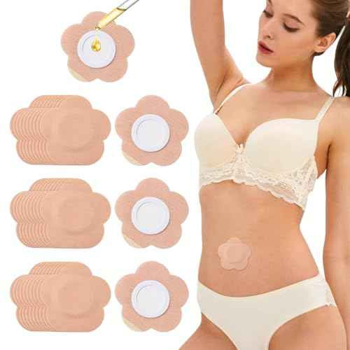 50PCS Castor Oil Patches, FDA/MDR Certified Carrier Patches for Castor Oil | Medical-Grade Self-Adhesive Pads | Belly Button Patch for Caster Oil, Portable Breathable Anti Leakage Anti-Slip No Wash