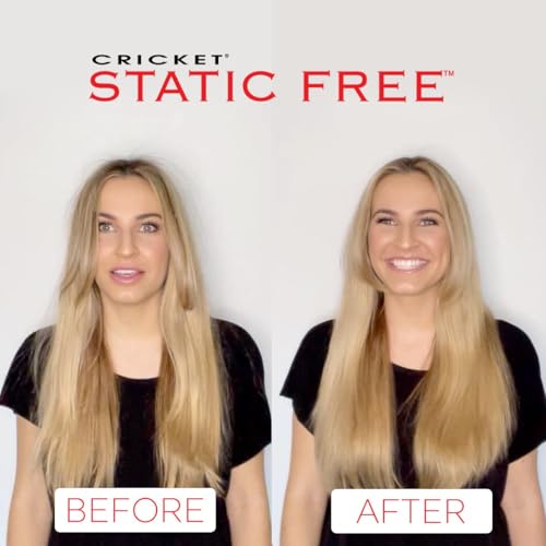 Cricket Static Free RPM 12 Row Round Hair Brush - Curling, Blow Drying, Detangling and Styling Wet or Dry, Suitable for All Hair Types