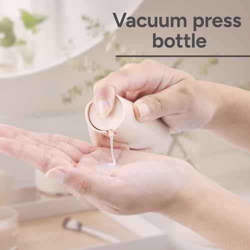 1 oz Airless Pump Bottles, Travel Lotion Container, Skincare Containers for Moisturizer(Plastic, Multicolor, 3Pcs)