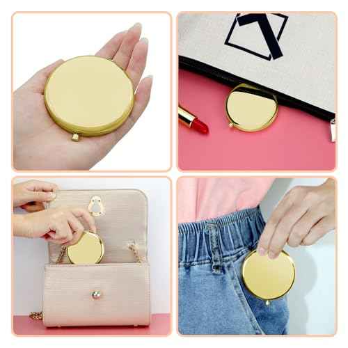 Bonus Sister Gifts for Women Compact Mirror Sister in Law Gifts from Sister in Law Stepsister Gifts Friendship Gifts for Unbiological Sisters Bonus Sister Wedding Birthday Gifts Pocket Makeup Mirror