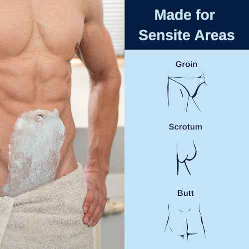 No Hair Crew Intimate/Private At Home Hair Removal Cream for Men - Painless, Flawless, Soothing Depilatory for Unwanted Coarse Male Body Hair, 100ml