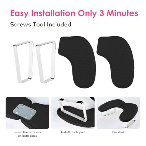 Arm Rest for Nails,U-shaped Manicure Nail Hand Rest Pillow Cushion,Foldable PU Leather Nail Tech Arm Rest for Nails Tech,Foot Hand Rest (Black)