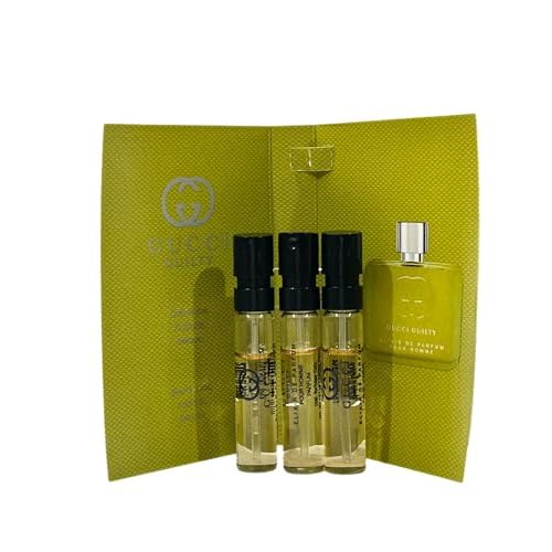 Gucci GUILTY MEN Elixir Sample Perfume 1.5 ml / 0.05 oz - set of 3 spray samples