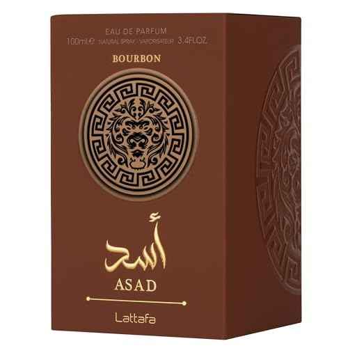 Lattafa Asad Bourbon for Unisex Eau de Parfum Spray, 3.4 Ounce / 100 ml