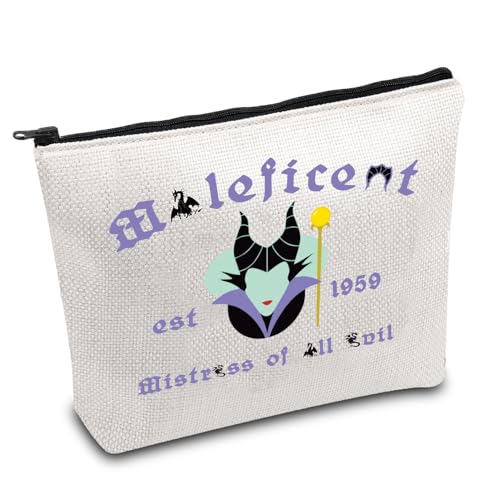 FOTAP Evil Queen Gifts Evil Queen Zipper Pouch Makeup Male Est 1959 Zipper Pouch Villains Movie Cosmetic Bag (Male)