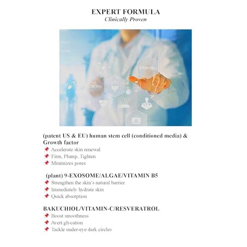 (85%) Human Stem Cell & (10%) PDRN Anti-Aging & Repair Ampoule Serum (12 Vials, 120ml) for Youthful, Radiant Skin!