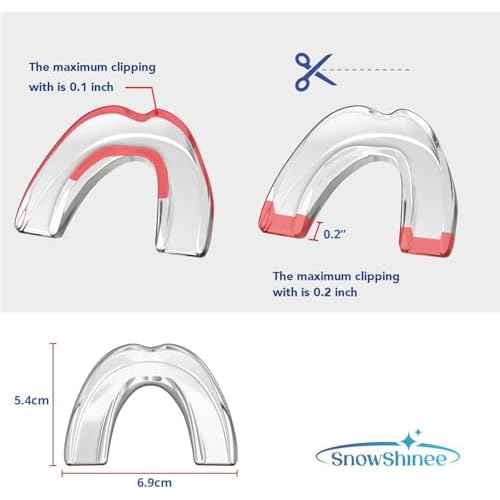 Mouth Guard: Upgraded Mouth Guard for Grinding Teeth at Night - Teeth Grinding Mouthguards for Sleeping - Mouthguards for Grinding of Teeth - Anti Grinding Guard - Night Guards for Teeth Grinding -4pc