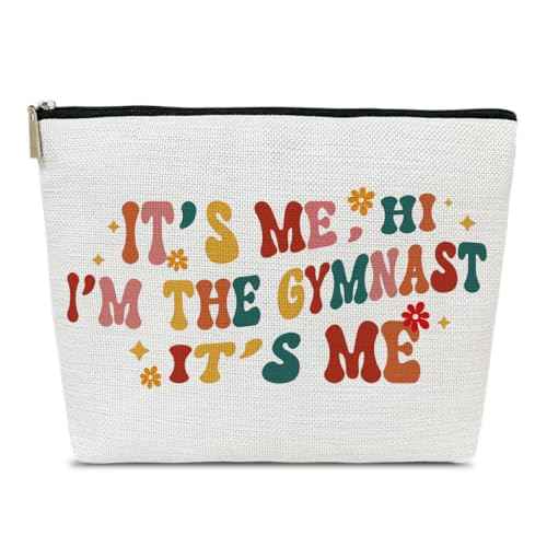 Gymnast Gifts Makeup Bag, It's Me, Hi I'm The Gymnast, Gymnastics Stuff and Graduation Appreciation Thank You Gifts for Women Girls Coworker