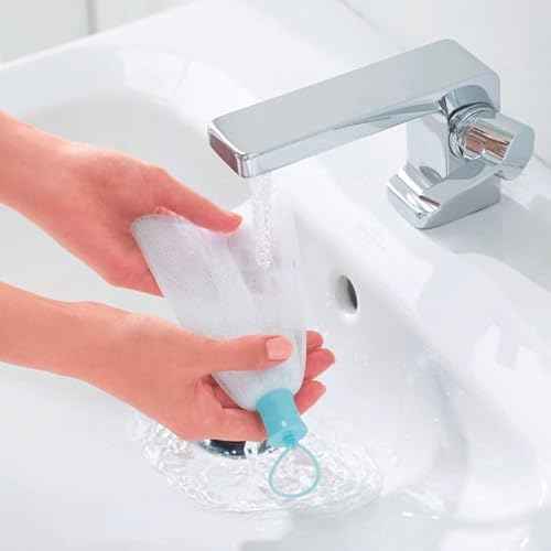 FANCL Foaming Net ? Japanese Double-Layer Facial Cleansing Foam Net, Creates Rich Fine Lather for Face Wash, Additive-Free Skincare Tool with Hanging Loop