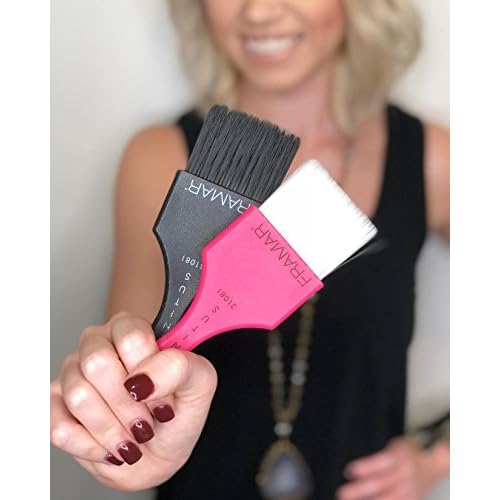 Framar Power Painter Hair Dye Brush - Hair Coloring Brush, Hair Dying Brush to Apply Hair Color, Blending Hair Color Brush Set, Balayage Tools, Dye Application Brush to Paint Hair, Tint Brush - 2 Pk