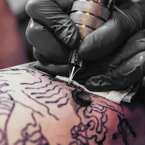 50Pcs #10RS Tattoo Cartridge Needles - 10 each: 1003RS, 1005RS, 1007RS, 1009RS, 1011RS. Pre-sterilized, individually packaged for safety. Strong stability, fits most rotary tattoo machines.