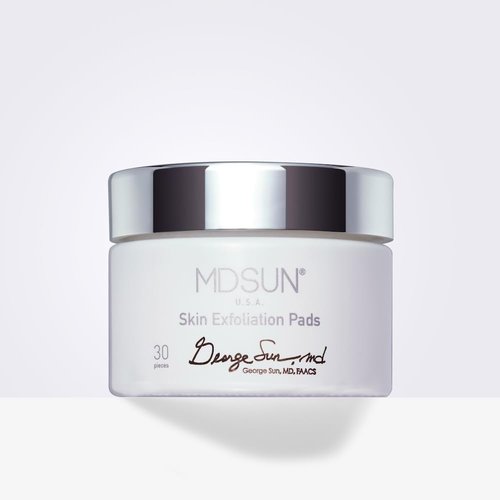 MDSUN Skin Exfoliation Pads, Exfoliating Treatment, Remove Pore-Clogging Debris, Minimize Breakouts, Improve Skin Tone, Refine Skin Texture (Glycolic Acid 20%, Gluconolactone 15%, etc) 30pcs