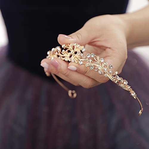 JWICOS Rhinestone Bridal Tiara for Wedding Birthday Crown Princess Tiaras and Crowns for Women and Girls