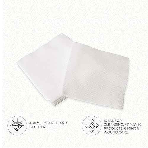ForPro Professional Collection All-Purpose Lint-Free 4-Ply Esthetic Wipes, Non-Woven, For Salon and Spa Use, Soft, Strong and Durable, Latex-Free, 4" x 4", 200-Count
