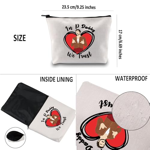 G2TUP P P Inspired Gift In Daddy We Trust Makeup Bag Daddy Cosmetic Bag P Fans Merch