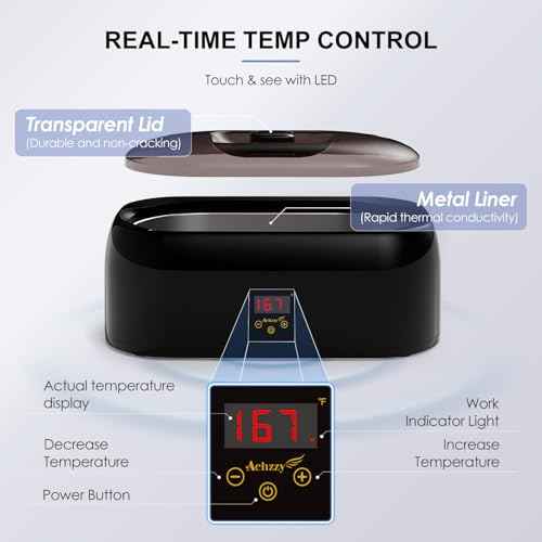 4000ml Paraffin Wax Machine for Hand and Feet - Professional Wax Warmer with 200W Thermal Core, LED Real-time Temp Control & 167¡ÆF Rapid Melting, Intense Hydration with Hand Wax Paraffin Bath