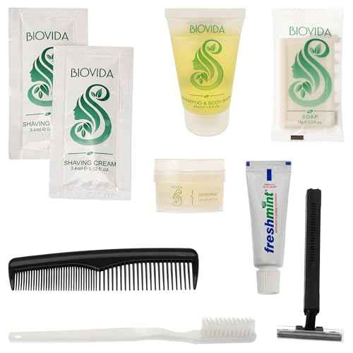 Moda West 24 Hygiene Kits - Bulk Case of Wholesale Basic Toiletry Kits for Men, Women, Travel, Charity 9 Pc Kit