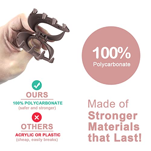 Hair Claw Clips for Women, Girls & Kids - Thin to Thick Hair, 2.6 Inch Strong Matte Flower Jaw Clips, Non-Slip Clamps with Gift Box (6 Packs)