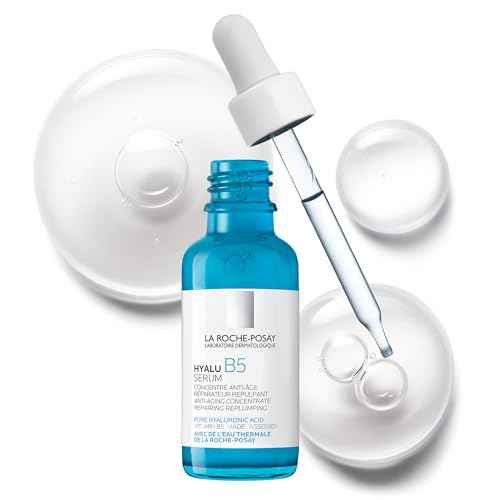 La Roche-Posay Hyalu B5 Pure Hyaluronic Acid Serum for Face, Vitamin B5 + Hyaluronic Acid + Madecassoside, Hydrating Serum Visibly Plumps Skin, Sensitive Skin Safe, Anti Aging, Oil-Free