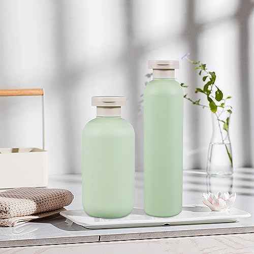 6.8oz Squeeze Bottles with Flip Cap, Refillable Plastic Travel Bottles for Creams, Lotion, Shampoo, Conditioner (2 Pcs)