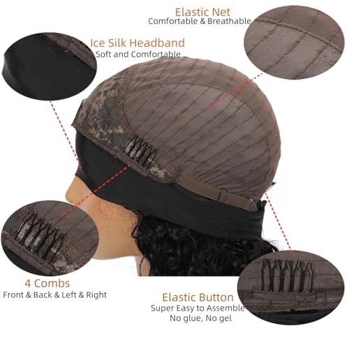 Headband Wig Human Hair Body Wave Headband Wigs for Black Women human hair #4 Brown Color Wear and Go Glueless Wig 100% Brazilian Virgin Human Hair Headband wig 150% Density(20inch)