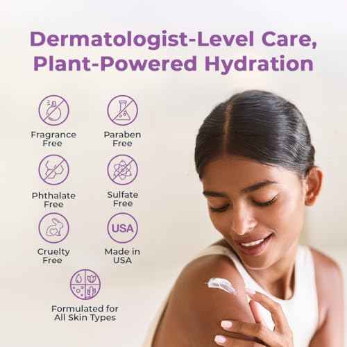 VitaMedica Hyaluronic Acid Body Moisturizer with Algae, Aloe + Panthenol - Intense Moisture Hand & Body Lotion for Firming, Hydrating, Anti-Aging - Fragrance Free -18.25 fl oz
