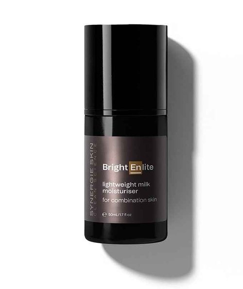 Synergie Skin BrightEnlite Moisturizer for Oily Skin, Refines Enlarged Pores, Green Tea Milk Moisturizer, Australian Made