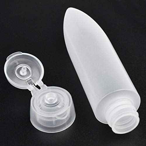 Nydotd 18 Pack Travel Size Plastic Squeeze Bottles for Liquids, 30ml/1Oz TSA Approved Makeup Toiletry Cosmetic Containers, Leak-Proof with Flip Caps, Refillable