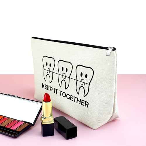 Orthodontist Gifts Makeup Bag Dentist Gifts Funny Orthodontist Gifts Orthodontist Appreciation Gift Cosmetic Bag Orthodontist Graduation Gifts for Orthodontist Assistant Gifts Keep It Together