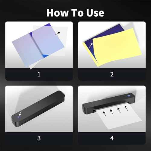 Professional Tattoo Stencil Printer - Bluetooth Wireless Thermal Transfer Printer Machine for Tattooing, Includes 10pcs Transfer Paper, Compatible with Tablet & Smartphons & PC, Black