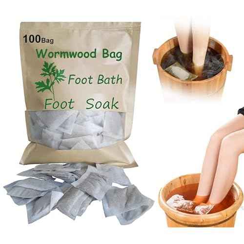 100bag Natural Mugwort Herb Foot Soak Wormwood Foot Bath Powder Spa Relax Massageäõõ®ðëé±øÜÊÅ