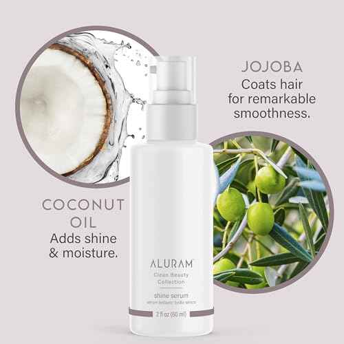 ALURAM Coconut Water Shine Serum, Frizz Elimination & Radiant Gloss for All Hair Types, 2 Fl Oz