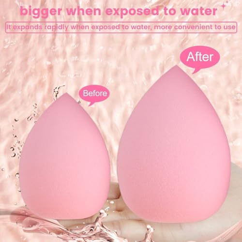 Fkincare Face Wash Spa Headband and Wristband Set Makeup Sponge Pieces Powder Puff Face Soft Triangle Makeup Puff Women and Teen Girl Gifts Trendy Stuff