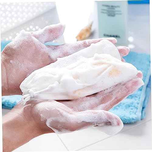 10pcs Foaming Mesh Soap Pouch Net Lathering Net Face Wash Safe and Comfortable Touch