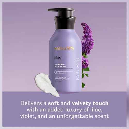 Nativa SPA by O Botic?rio, Lilac Smoothing Body Lotion with Nourishing Quinoa Oil + BioRetinol, Fragranced Skin Moisturizer, 13.5 Ounce