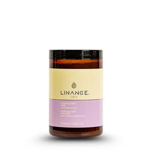 LINANGE Hydranourish Mask - Hydrating & Nourishing Milk, Keratin, and Olive Oil Hair Mask, 1000ml / 33.8 oz.