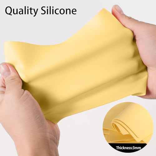 Tattoo Practice Skin 10pcs Kit 3mm Thick Fake Skin Double Sides Blank Silicone Practice Skin Tattooing 11.7 * 7.8 Inch Soft for Beginners Artists