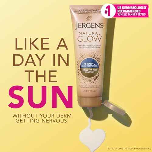 Jergens Natural Glow + Firming Daily Moisturizer Medium to Tan Skin Tones 7.5oz