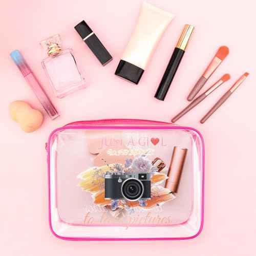 Photography Lovers Gifts Photographer Makeup Bag Camera Lover Gifts for Women Friends Photography Gifts for Videographer Beginners Cosmetic Bag Friendship Birthday Christmas Graduation Gift